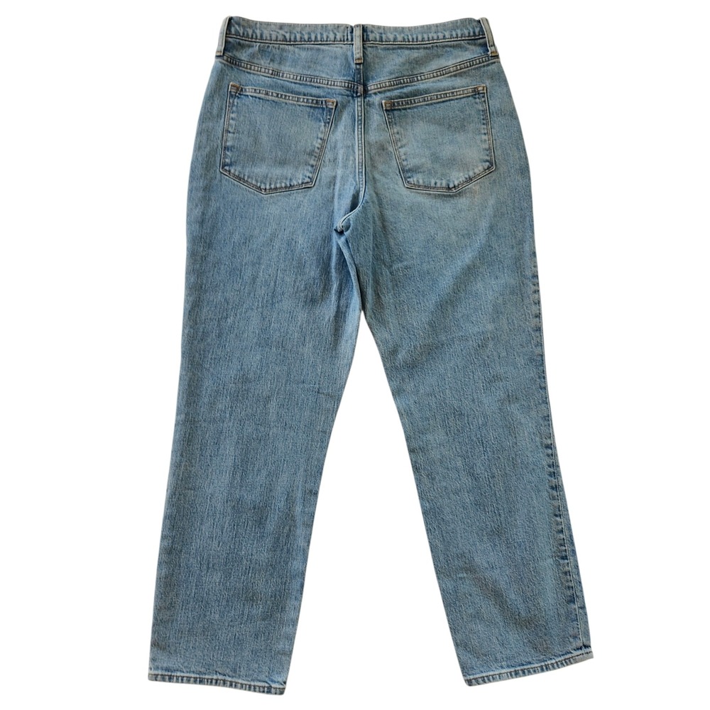 J.Crew Relaxed Boyfriend Jeans Womens 29 Light Wash Distressed High Rise Denim - Picture 3 of 9